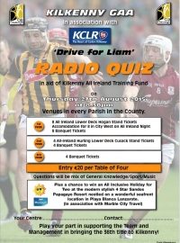 Drive for Liam Radio Quiz Tonight!