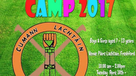 St Lachtains Easter Camp Next Week