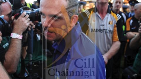 7 September 2008; Waterford manager Davy Fitzgerald after shaking hands with Kilkenny manager Brian Cody after the match. GAA Hurling All-Ireland Senior Championship Final, Kilkenny v Waterford, Croke Park, Dublin. Picture credit: Stephen McCarthy / SPORTSFILE