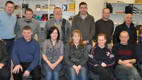 Some of the club Officers from Slieverue, Clara, Rower Inistioge, Thomastown, Dunnamaggin, Barrow Rangers and James Stephens at the Registration Training night in Kilkenny Education Centre