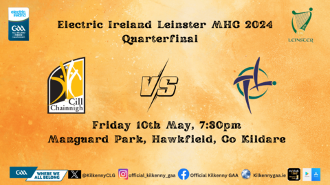 Kilkenny v. Kildare – Electric Ireland Leinster Minor Hurling Championship Quarterfinal